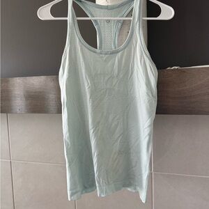 Light Blue Lululemon Athletic Tank Top